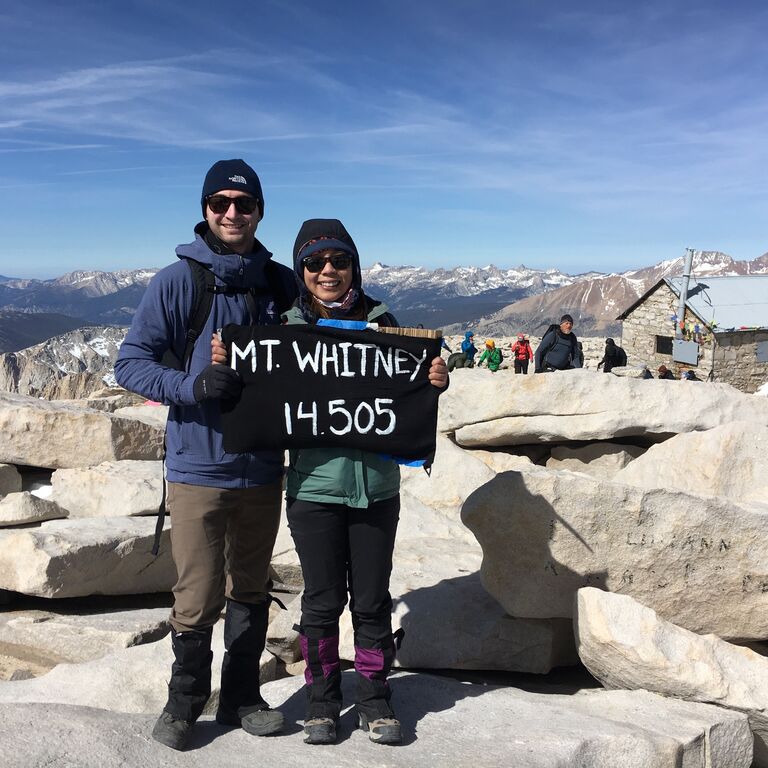 Kimberly's birthday on the highest mountain in the lower 48