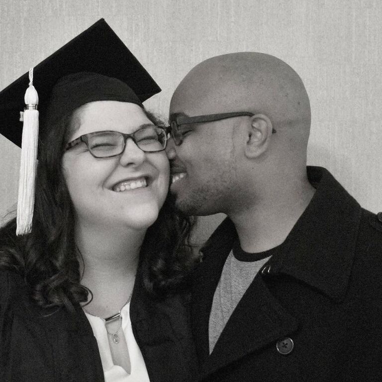 Sara graduated from Ohio State and Colin couldn't be more proud. 