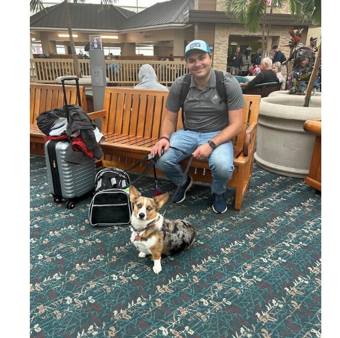 Millie's first airplane ride!!