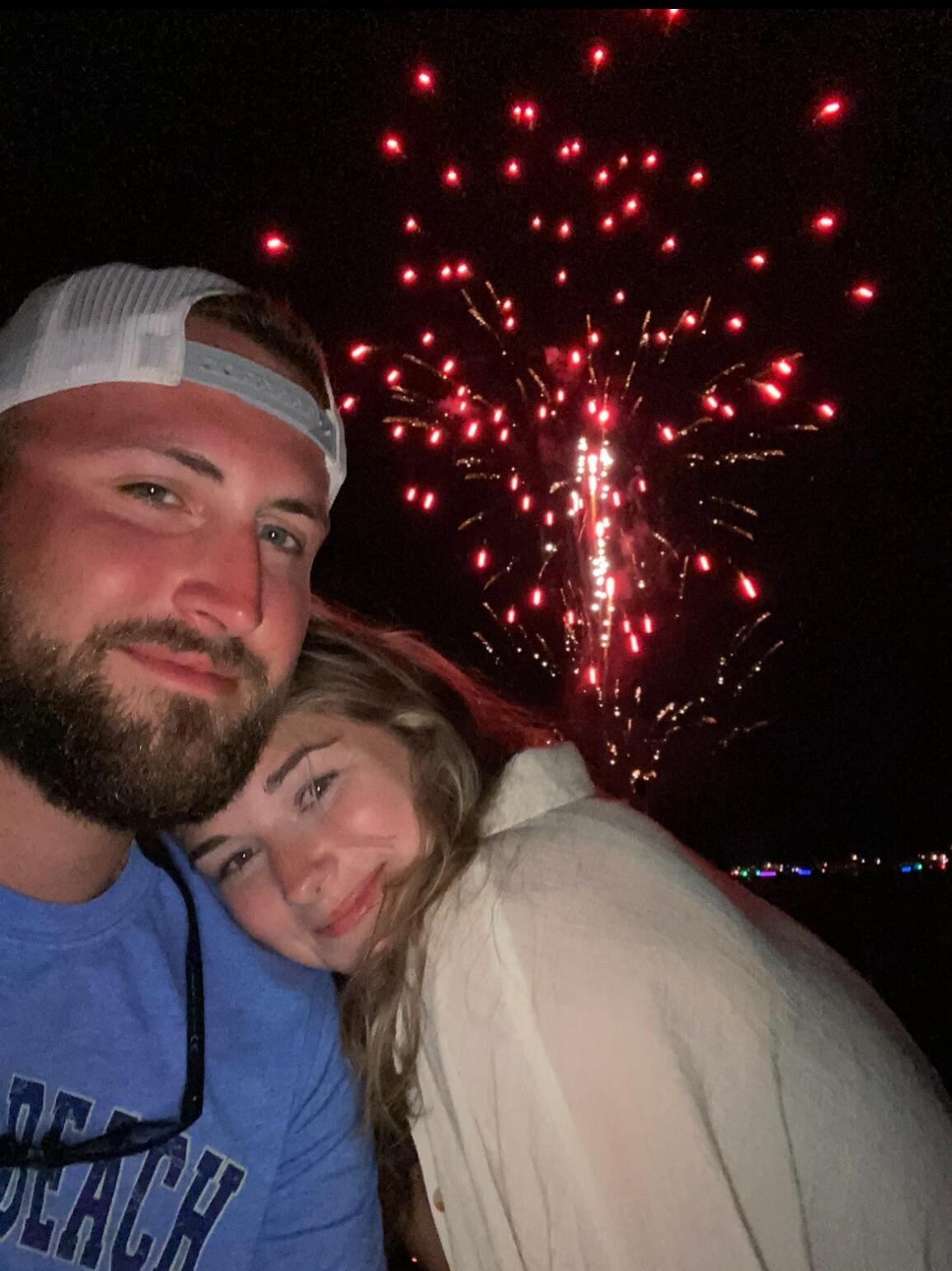 Our first Fourth of July together out on Lake Fenton, the summer we officially told each other that "we loved" each other!