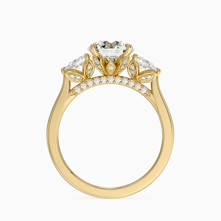 Brilliant Earth three-stone diamond ring