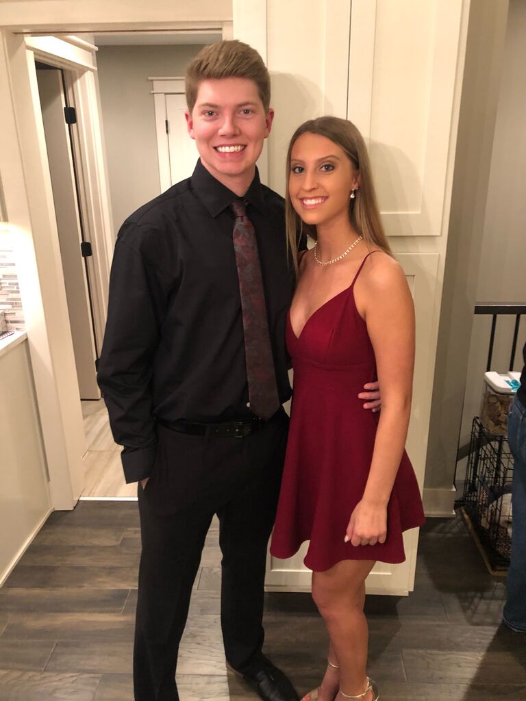 Caleb came home to attend all of Cara's school dances including homecoming, winter formal, and prom! 