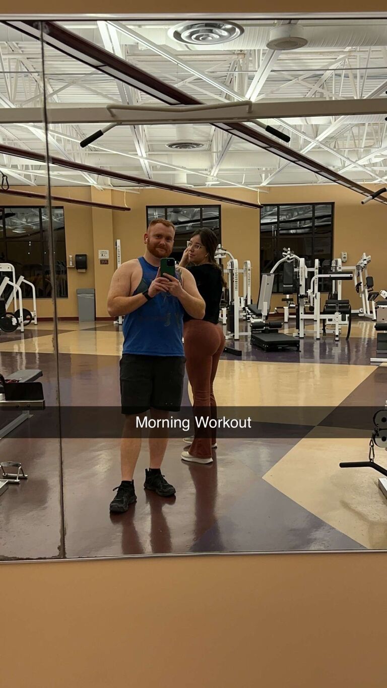 Working out together became a fun hobby in 2023. I have beat David in every fitness contest though, just saying