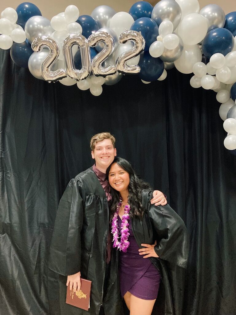 Glad and Jeremy graduated their senior year from Coastal Christian School.