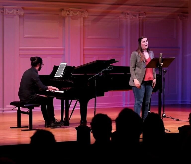 Premiering Austin's piece at SongSlam.