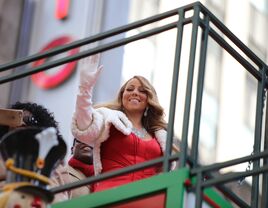 Mariah Carey on float