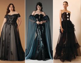 Three Halloween wedding dresses