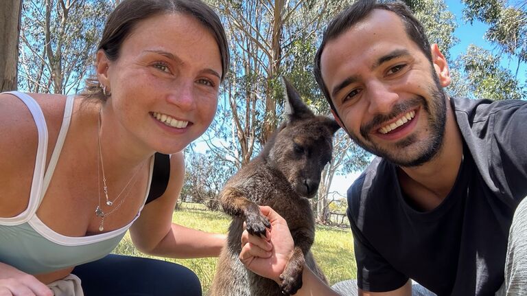 When we met our first Australian friend, Blossom <3