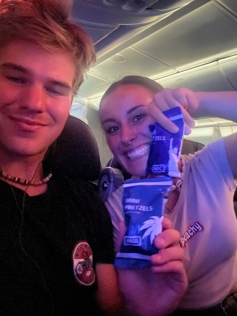 Nathan decided to fly back with Janae to Canada after our DTS
