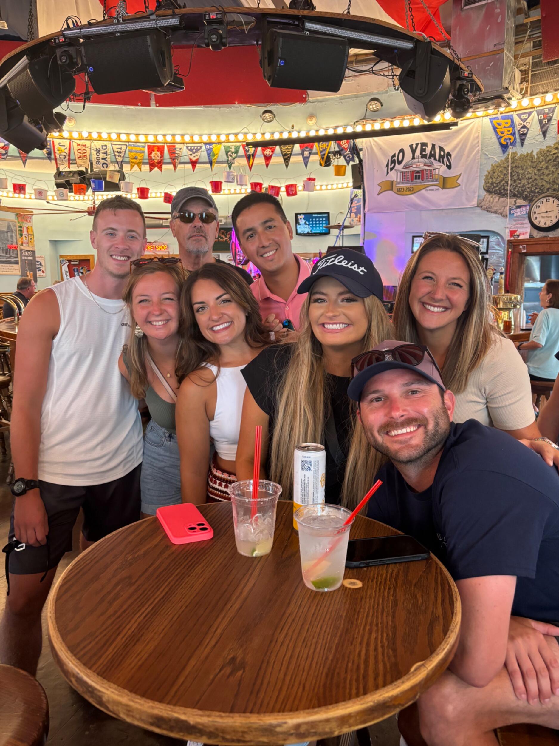 Enjoying the day at Put N Bay with Jillian's aunts, uncles and cousins!