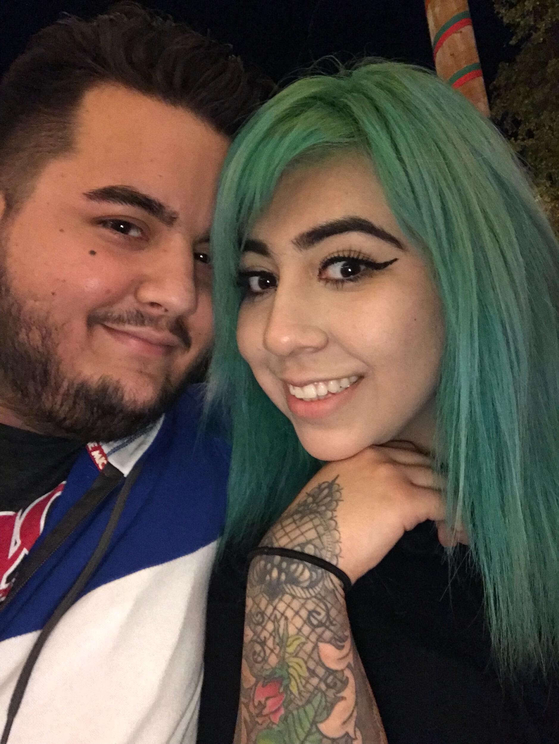 One of our first photos together. Taken at Dinsneyland, of course! 