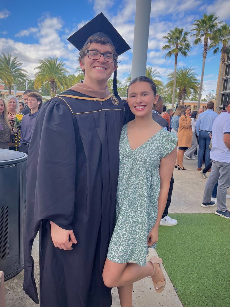 Bryce graduated with his masters degree!!!!