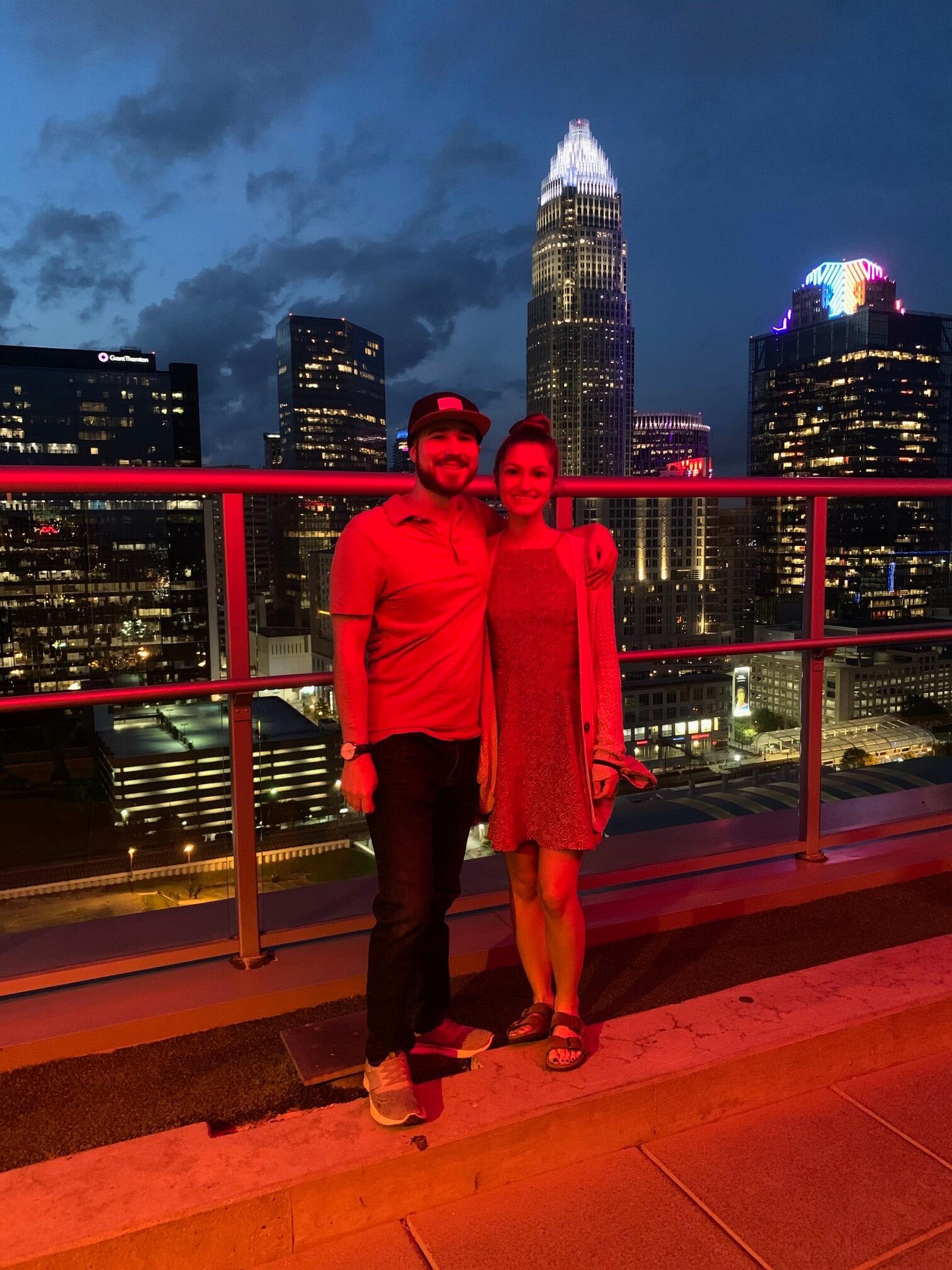 Alexa and Dave moved to Charlotte for Alexa's Ph.D program in Clinical Psychology. Making a move during COVID was tough, but they thrived during quarantine together by spending time learning new cooking skills and watching lots of reality tv (think: 90 day fiancé or anything Gordon Ramsey-related)