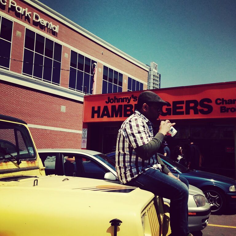 Jerome introduces Amanda to a Scarborough institution, Johnny's Hamburgers.