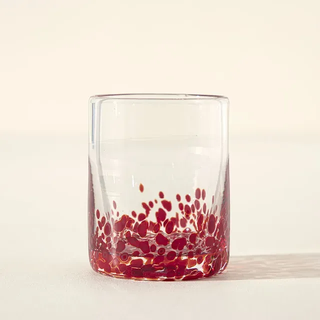 Garnet spotted whiskey tumbler for 29th anniversary gift