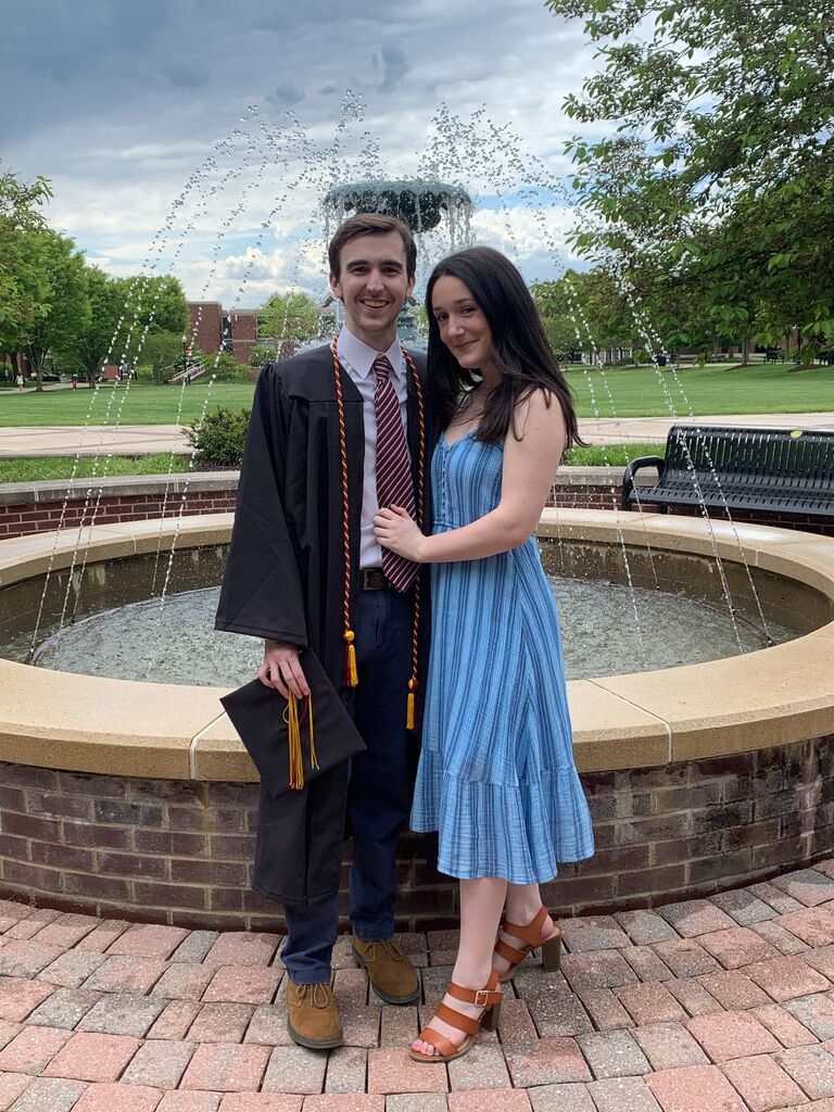 Chris graduates from Bloomsburg University
