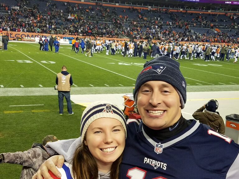 Patriots at Mile High Stadium. Second Denver trip!
