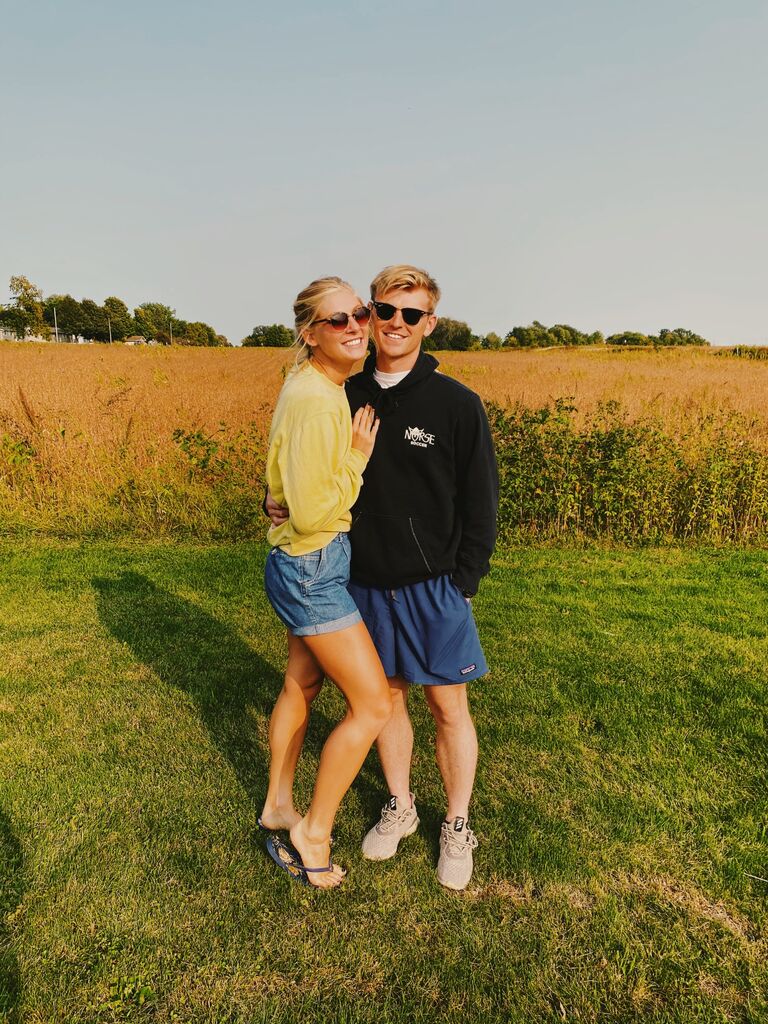 Tristan helping Maddie move back into Luther for her senior year.