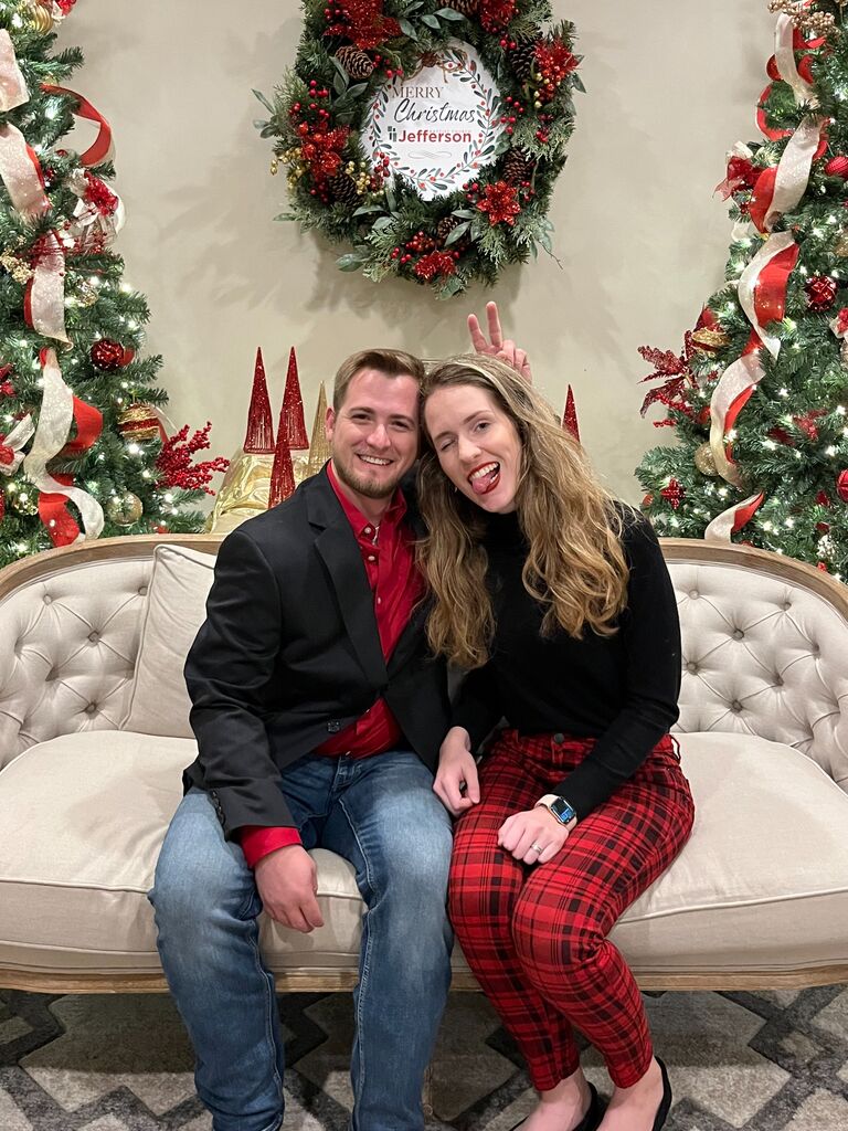 When we celebrated our first Christmas together at Jefferson Baptist Church's Christmas concert