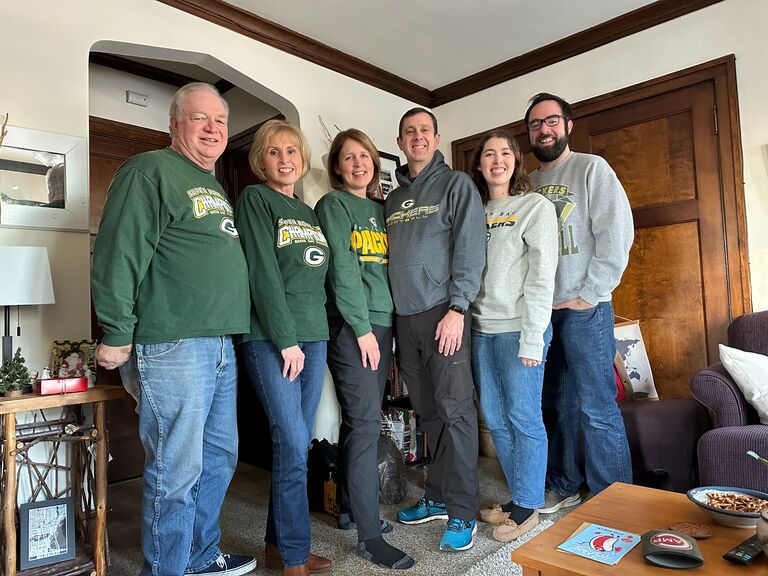We hosted a fun Packer party for Jenny's parents and grandparents