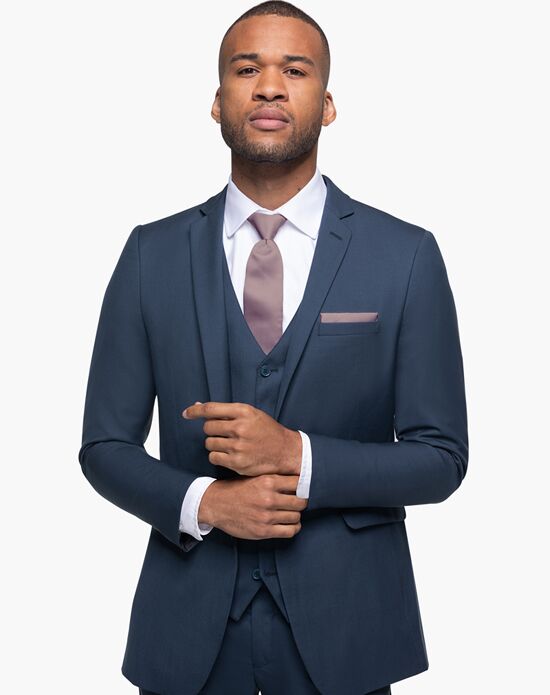 Dark Blue Notch Lapel Suit