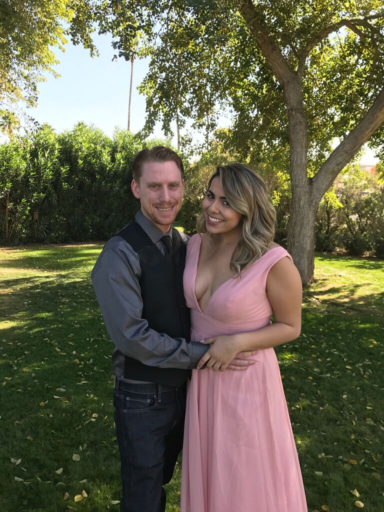 Groomsman and Bridesmaid in our friend's wedding