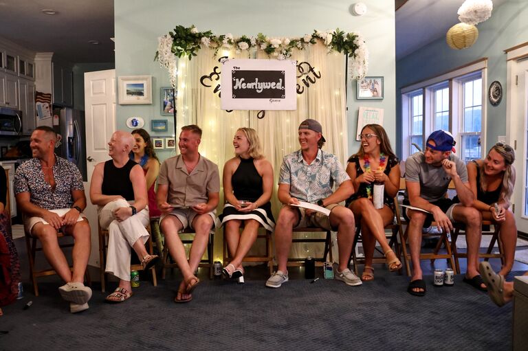 The engagement party included "The Nearlyweds Game" hosted by the one and only Best Man, Josh McGraw. We had a BLAST with this one...memories for life. 