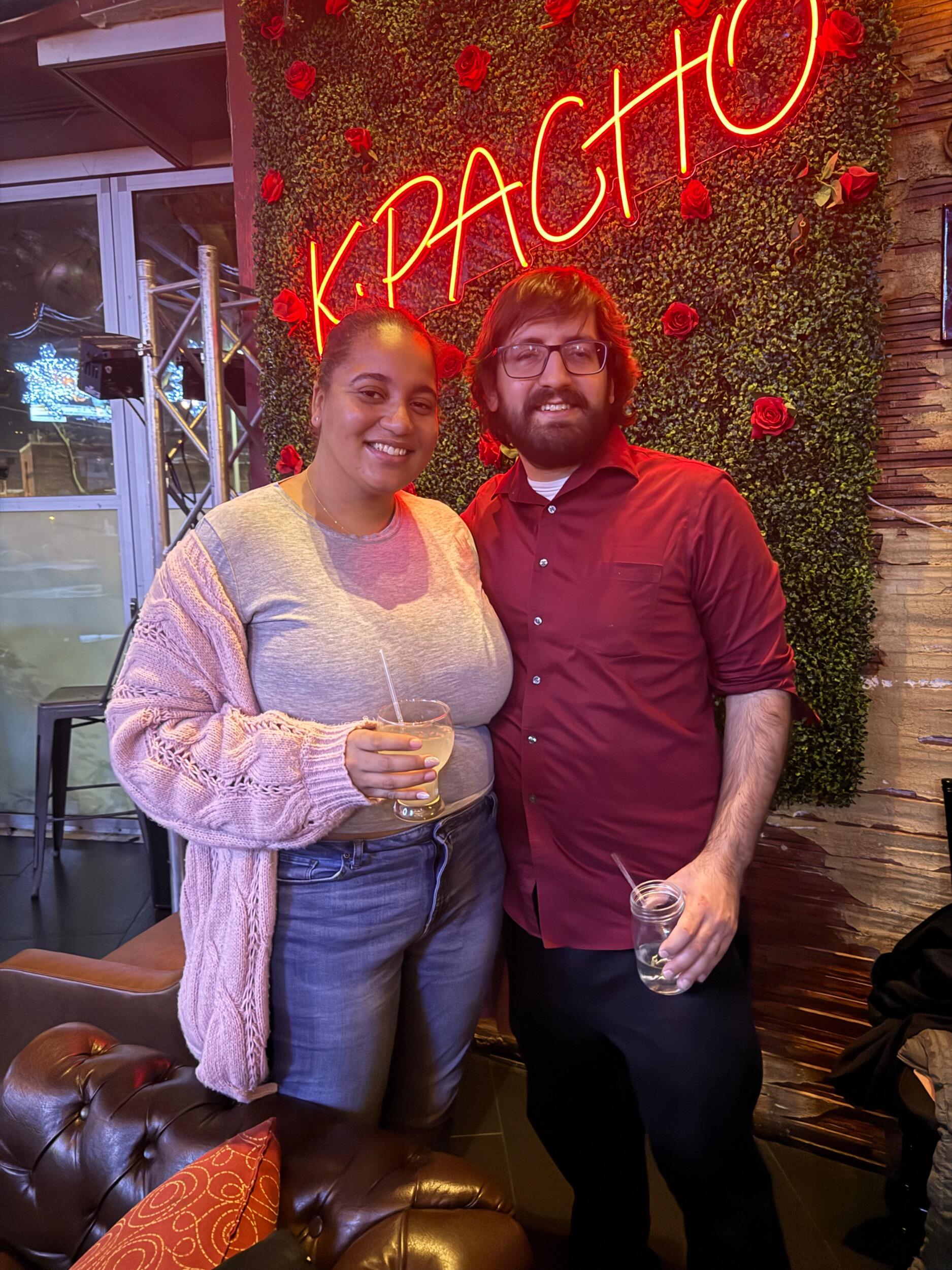 The same restaurant where we had our first date. 