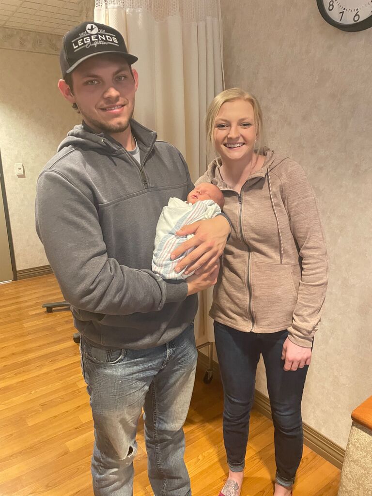 Our nephew Waylon, just a few days old!