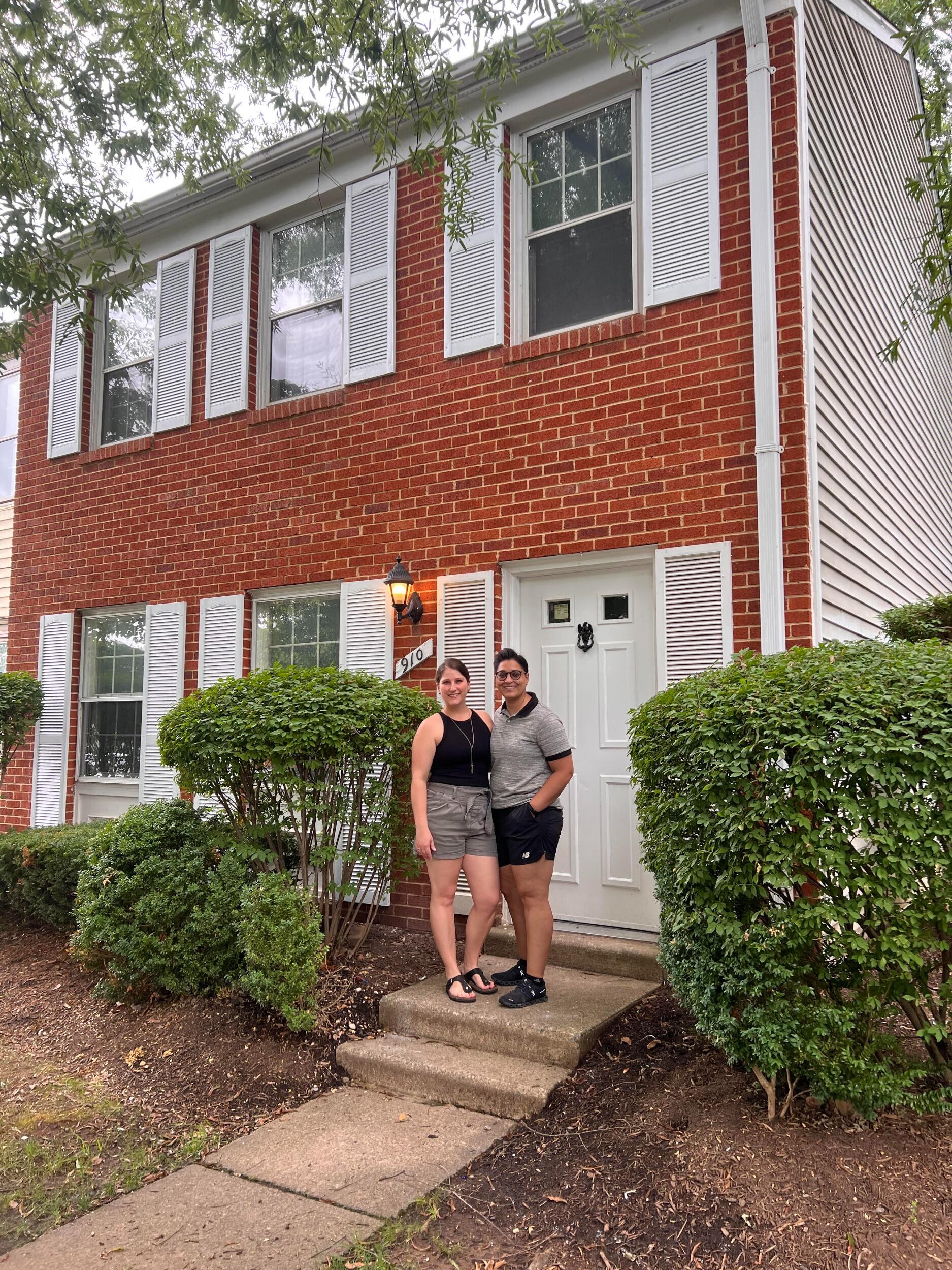 Our first home together: Sterling, VA.