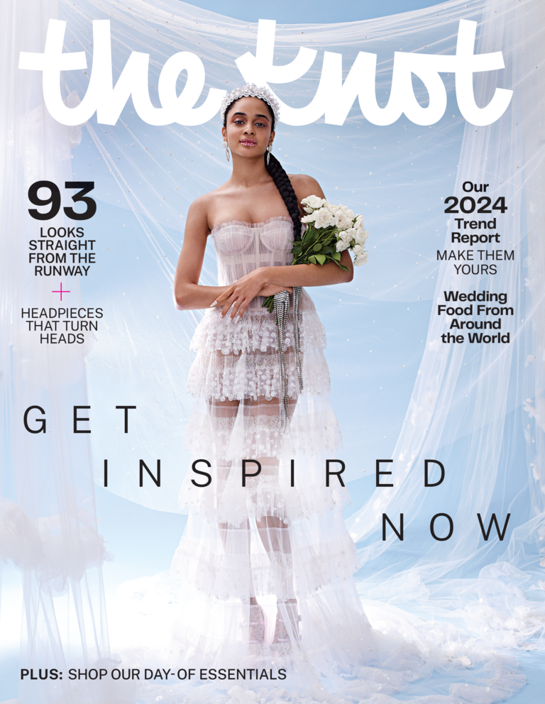 best wedding magazine, the knot magazine cover spring 2024 issue