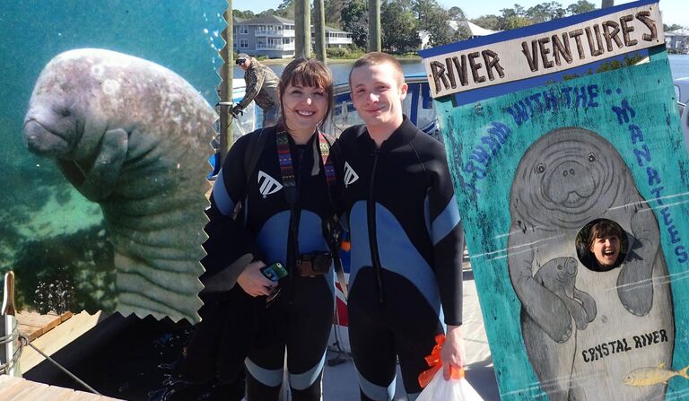 We swam with the manatees together in Crystal River, FL.