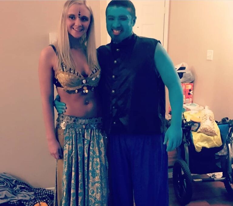 Halloween, Genie and Belly Dancer!