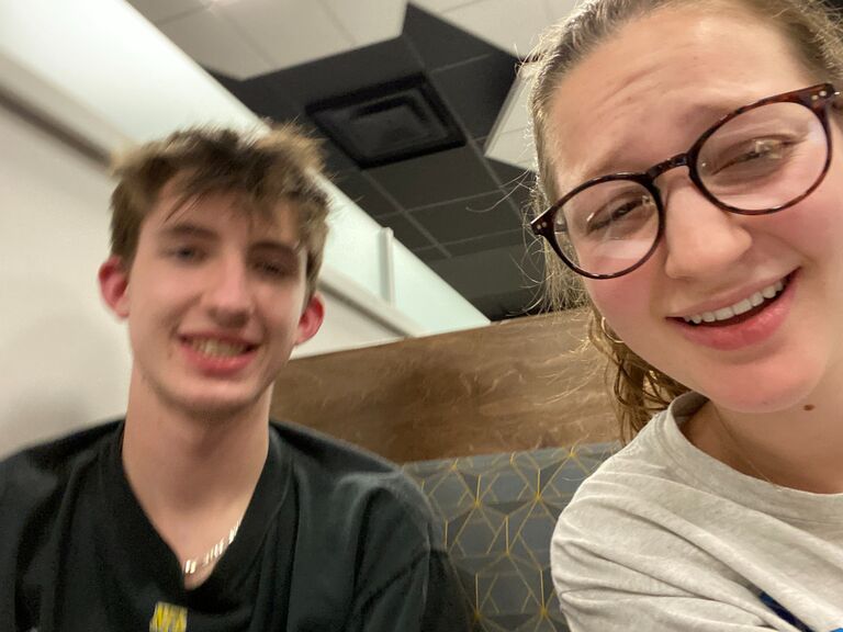 Somehow we have a picture from the first day we met!