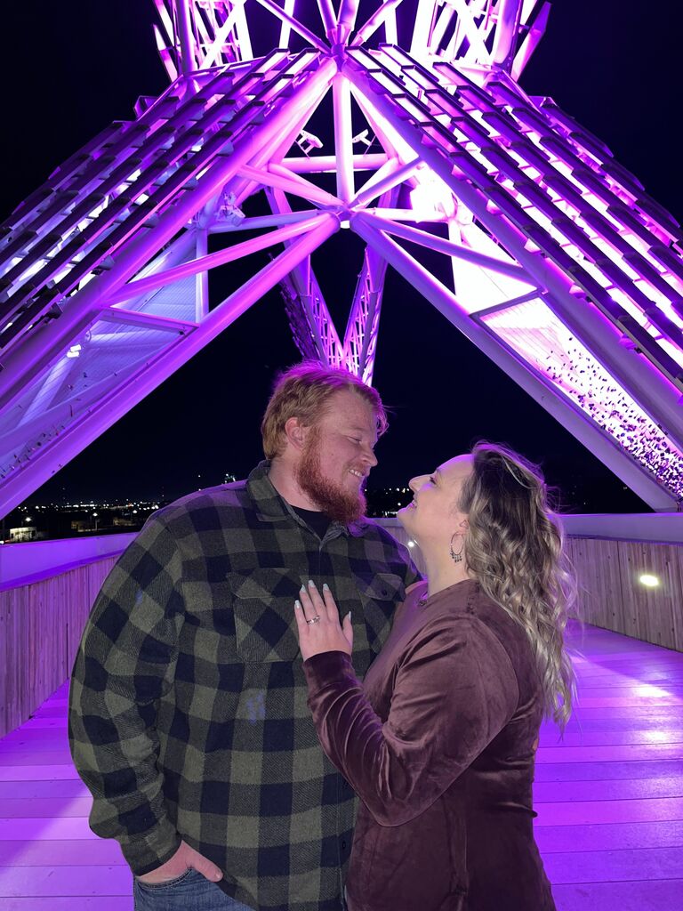He asked!
She said yes!