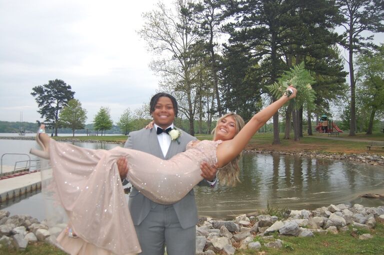 Went to Gabrielle's senior prom. 