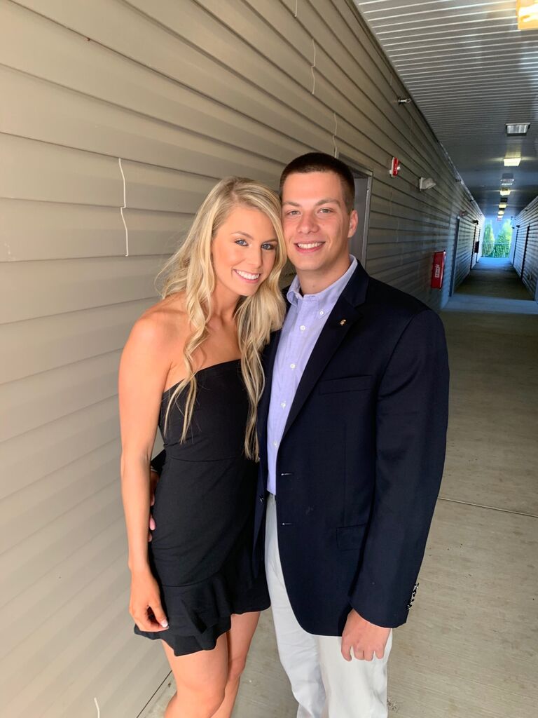 Robbie & Rachel attend Rachel's last sorority function.