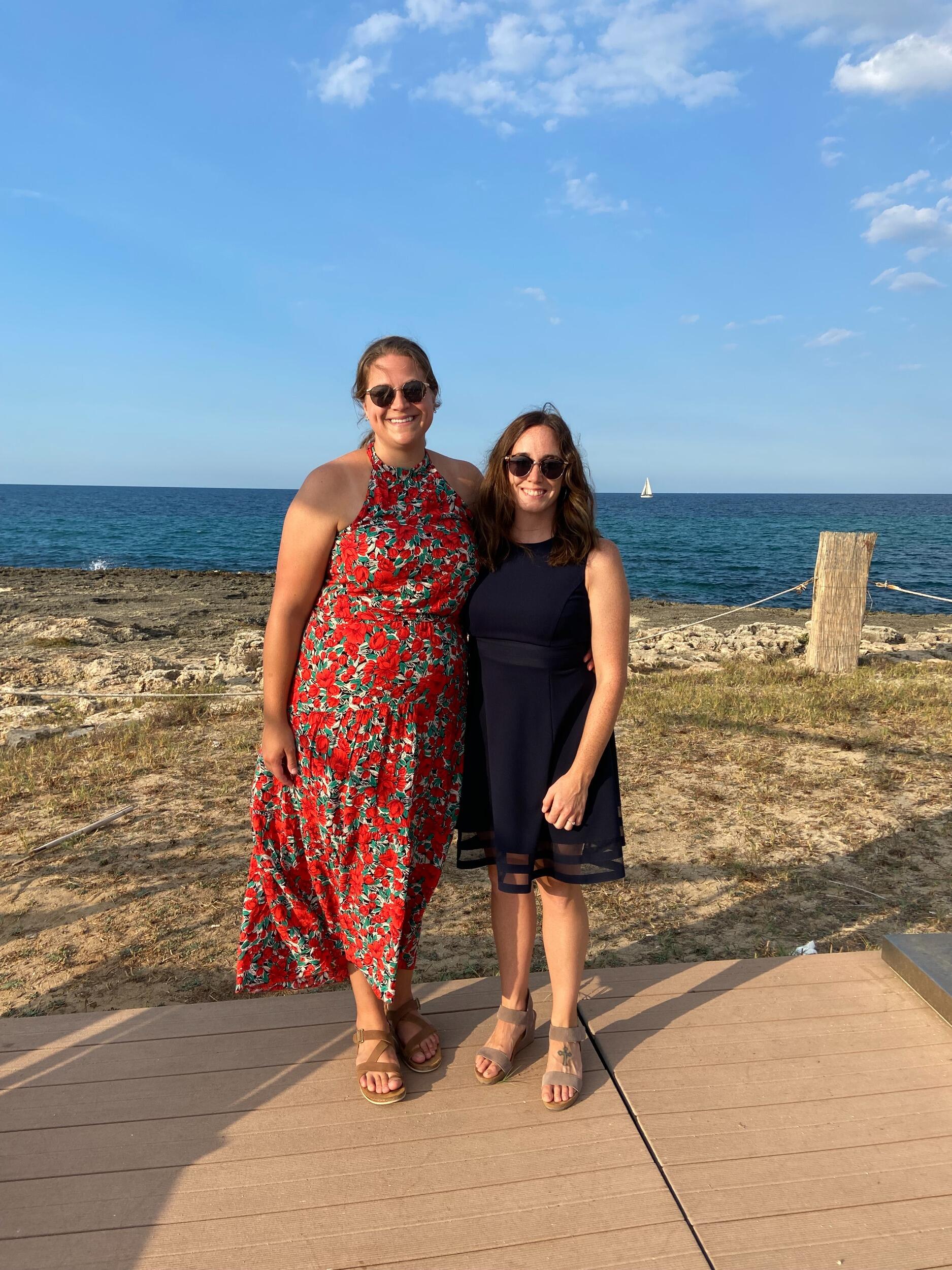 Our first trip to another country together attending Emily's German brother's wedding in Italy.
