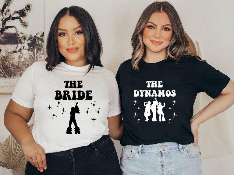 Bride and Dynamos ABBA t-shirts from bymarcelladesign on Etsy