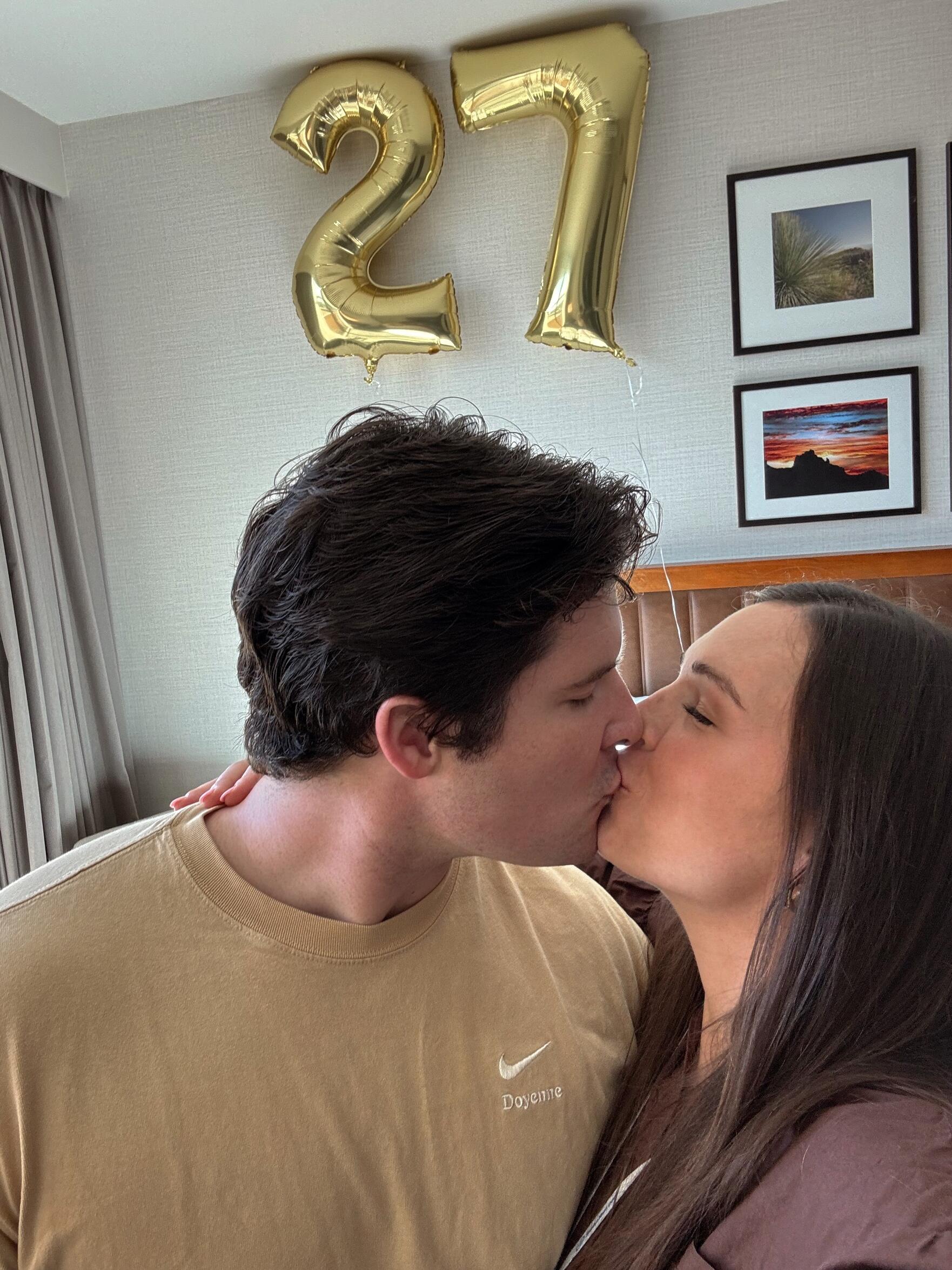 Garrison went above and beyond, as he always does, to celebrate my 27th birthday. 
