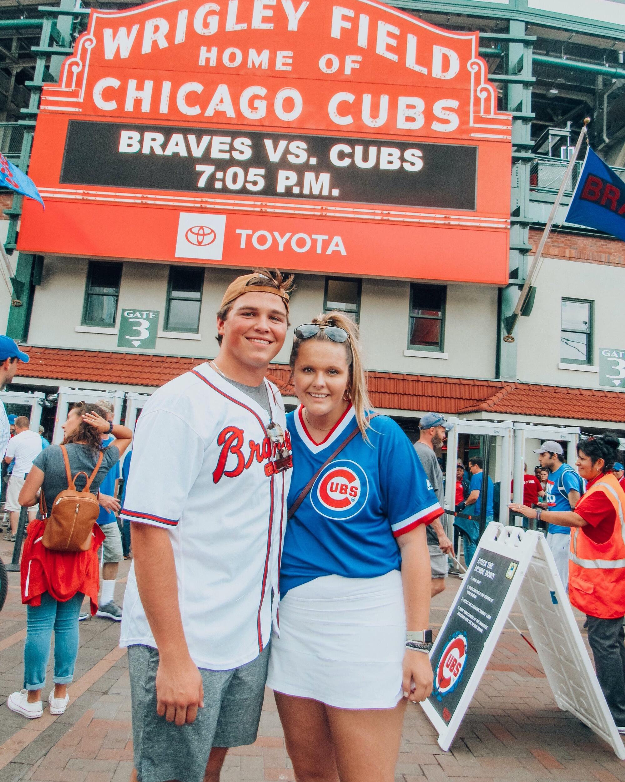 our baseball rivalry - btw the Cubs won this game