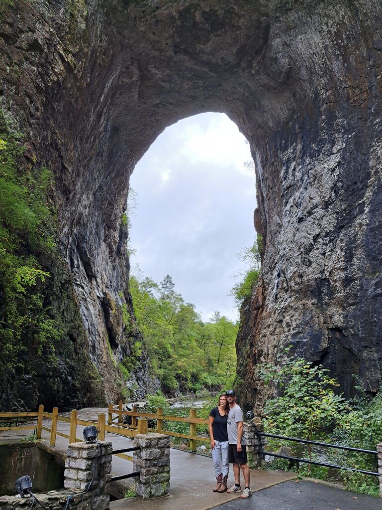Road trip to Destin FL for a wedding. This is Natural Bridge, VA.