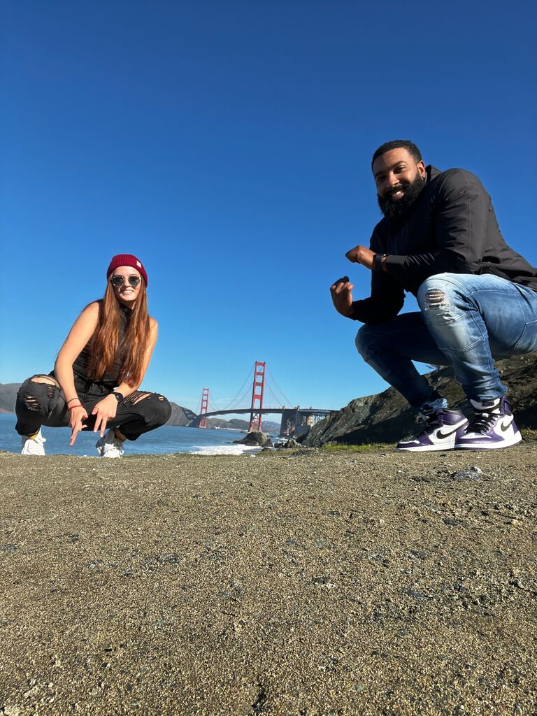 Our first time in San Francisco. We loved every second of it besides the part where our car window got bashed in and Will's backpack got stolen. I no longer own that tank top... they do.