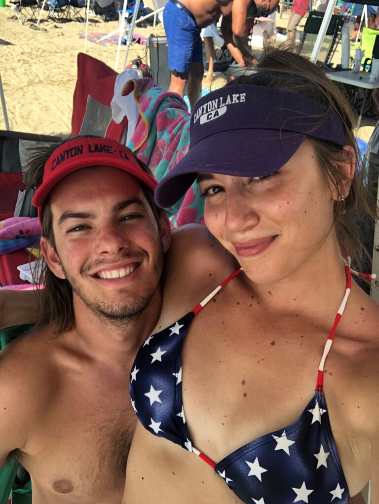 First picture together. About 4 months into dating Connor passed the 90 day probation period therefore selfies were now allowed. 