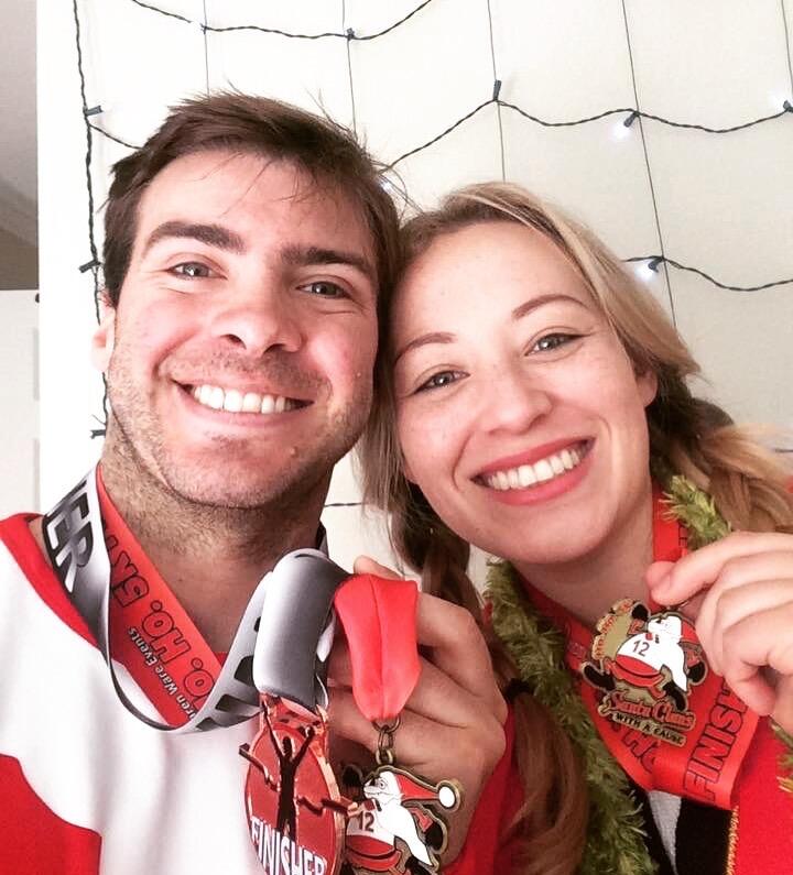 Post Santa 5K Run in Huntington Beach!