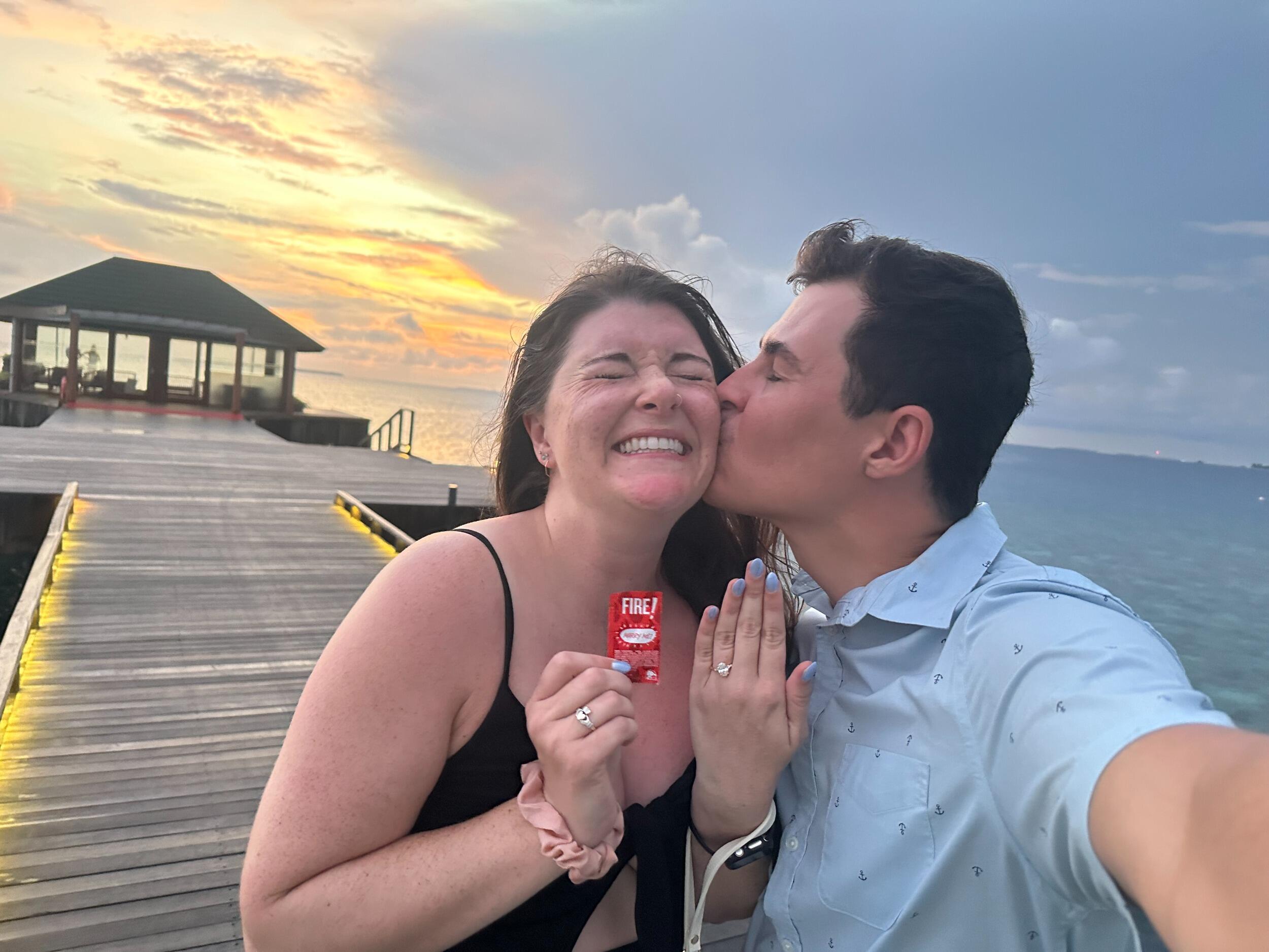 WE GOT ENGAGED!!! Quite the story....