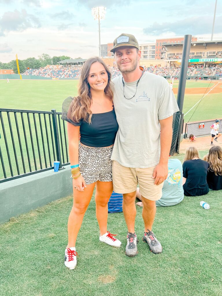 We spent the whole summer making memories and spending time with each other. This was our first sporting event together at the Greenville Drive Game! 