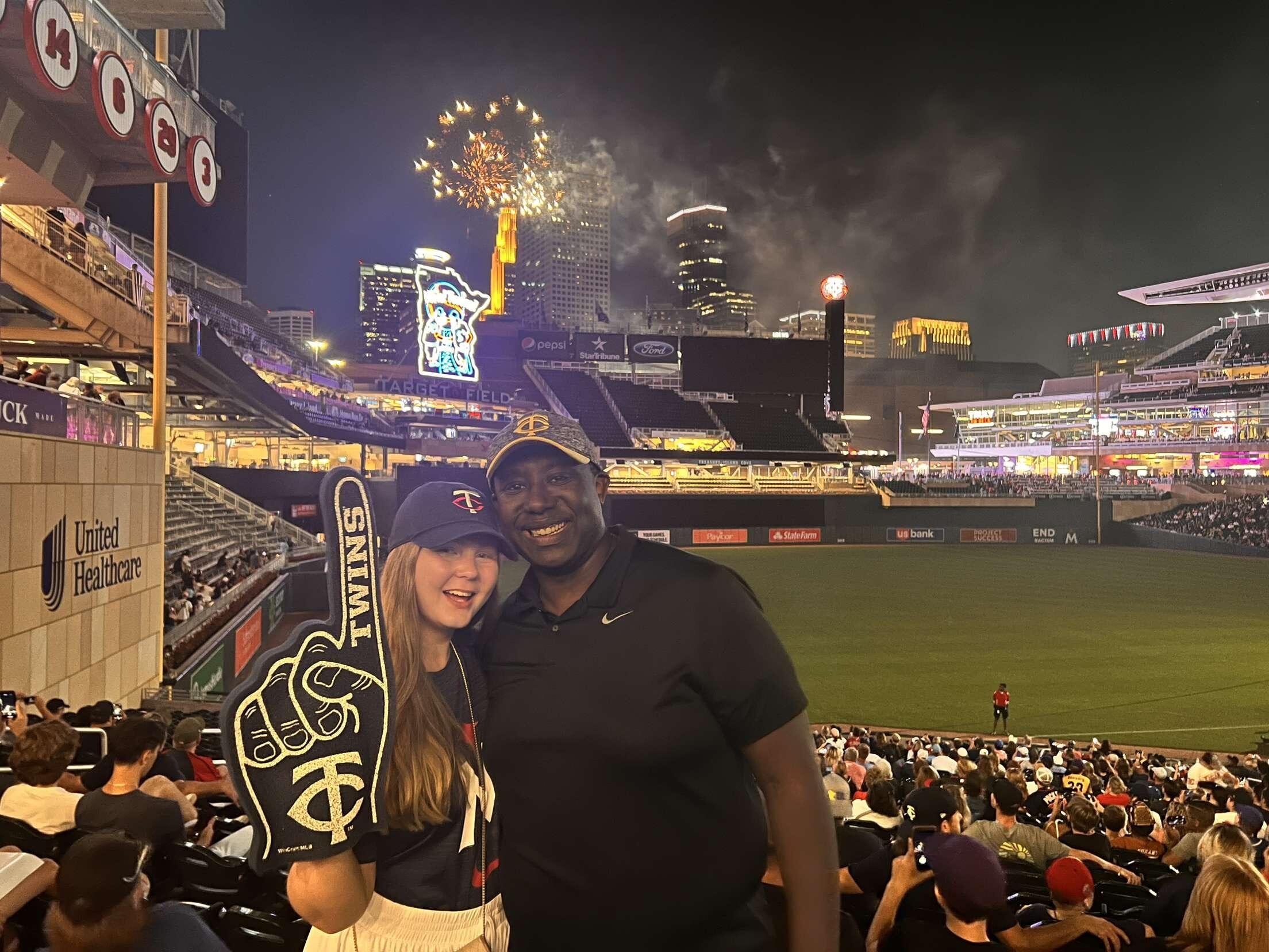 Veronica's first Minnesota Twin's Game!