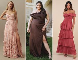 Three maxi wedding guest dresses