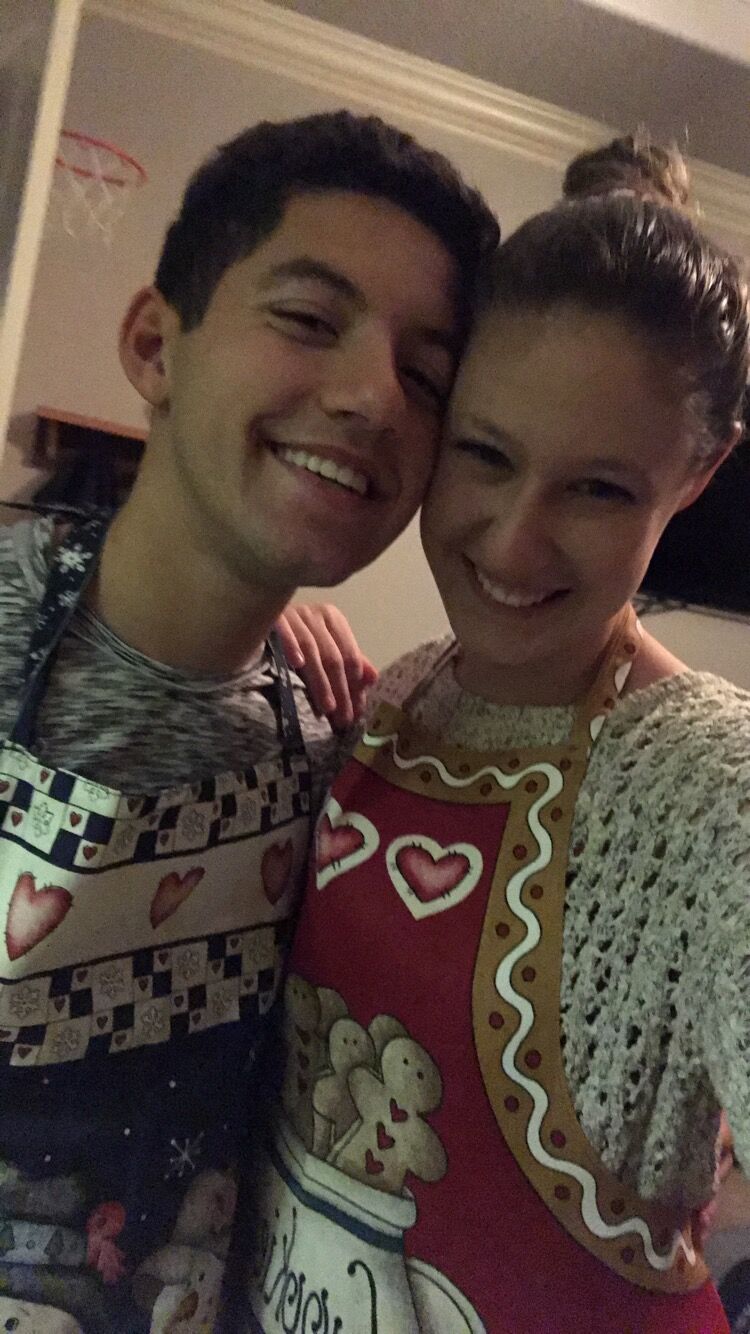 Christmas Cookie making with Caleb’s grandparents